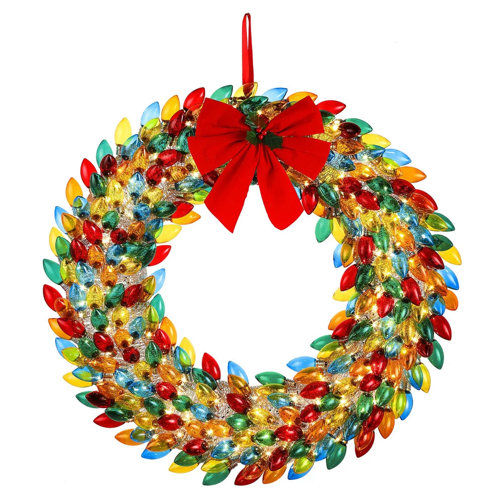 Retro Glow Wreath