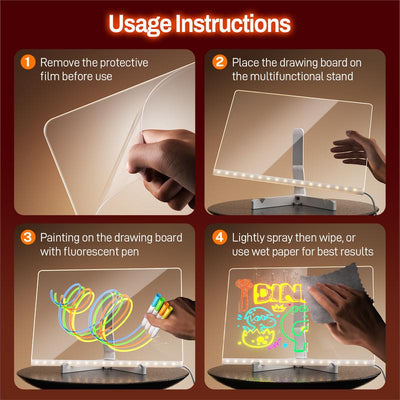 Serova LED Light-Up Drawing Board for Kids Toys